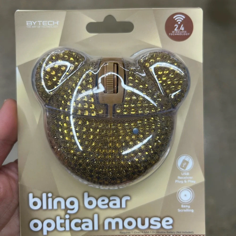 NWT Bling Bear Optical Mouse